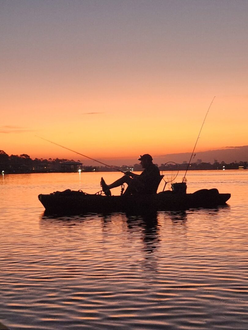 sunset fishing